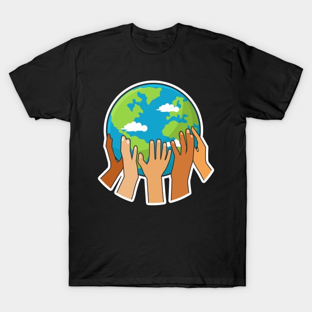 Earth Love Design for Environment Protectors T-Shirt by c1337s